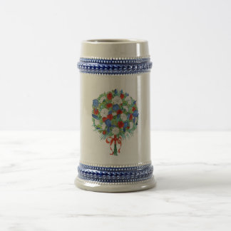 Patriotic Bouquet Beer Stein