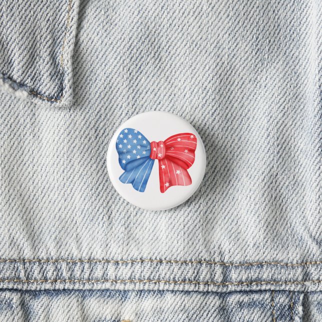 Patriotic Bow Button (Creator Uploaded)