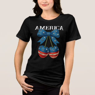 Patriotic Bow of American Spirit Tri-Blend Shirt