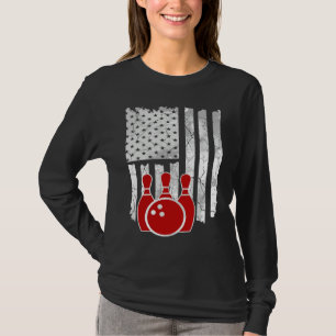 Patriotic Bowling Player Bowler T-Shirt