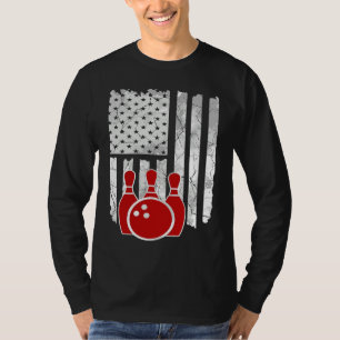 Patriotic Bowling Player Bowler T-Shirt