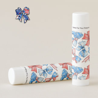 Patriotic Bows Lip Balm