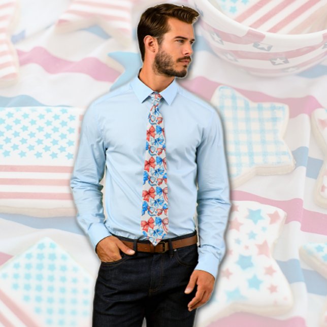 Patriotic Bows Neck Tie (Creator Uploaded)