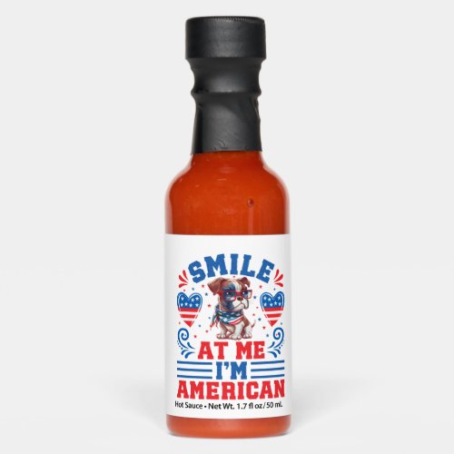 Patriotic Boxer Dog for 4th Of July Hot Sauces