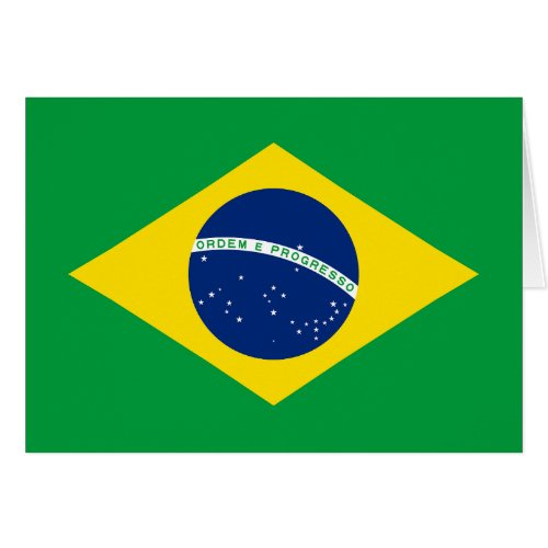 Patriotic Brazil Flag