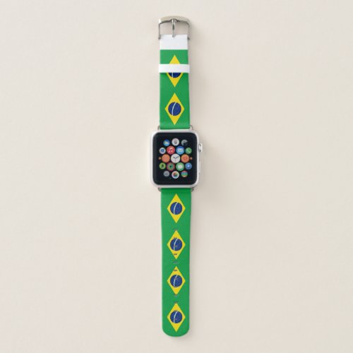 Patriotic Brazil Flag Apple Watch Band