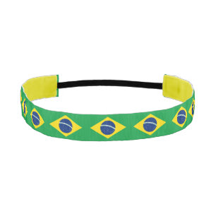 Patriotic Brazil Flag Athletic Headband