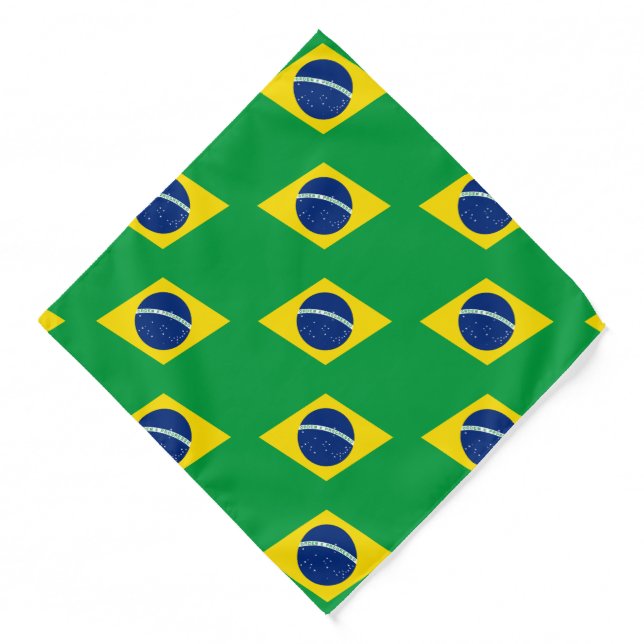 Patriotic Brazil Flag Bandana (Front)
