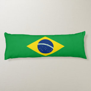 Patriotic Brazil Flag Body Pillow