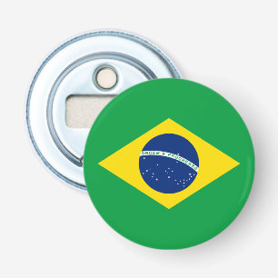 Patriotic Brazil Flag Bottle Opener