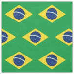 Patriotic Brazil Flag Fabric