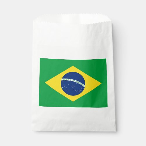 Patriotic Brazil Flag Favor Bag