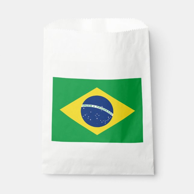 Patriotic Brazil Flag Favor Bag (Front)