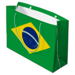 Patriotic Brazil Flag Large Gift Bag