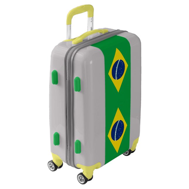 Patriotic Brazil Flag Luggage (Rotated Left)