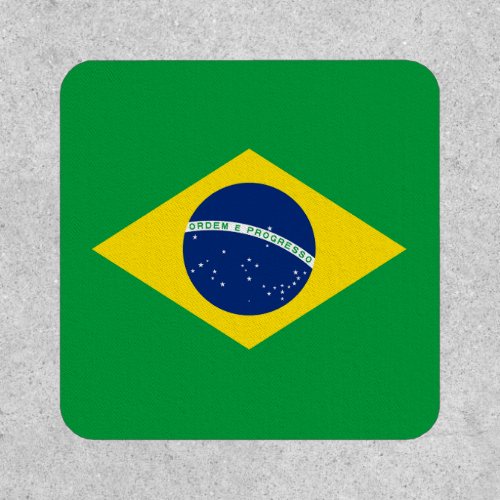 Patriotic Brazil Flag Patch