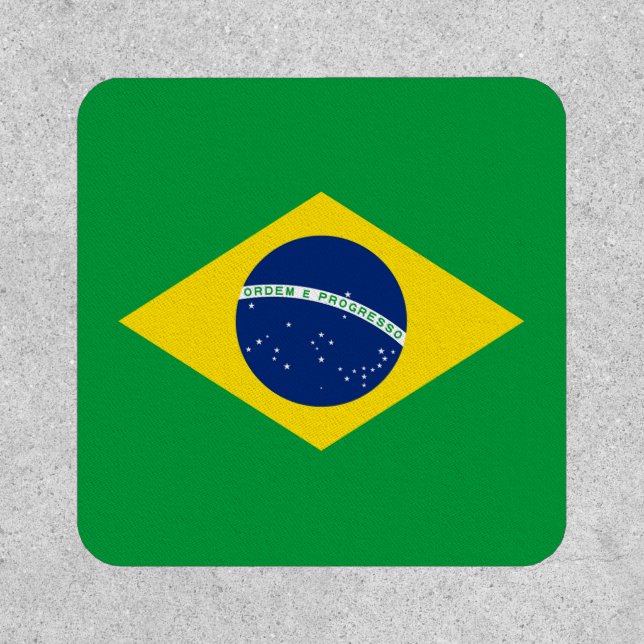 Patriotic Brazil Flag Patch (Front)