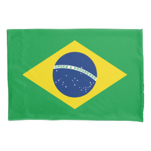 Patriotic Brazil Flag Pillow Case