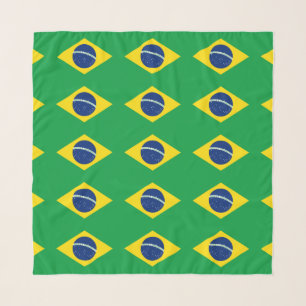Patriotic Brazil Flag Scarf