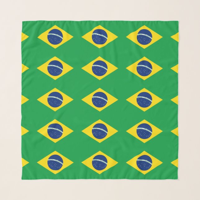 Patriotic Brazil Flag Scarf (Front)