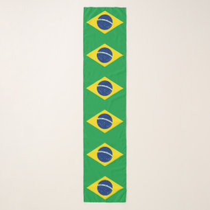 Patriotic Brazil Flag Scarf
