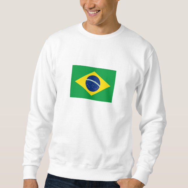 Patriotic Brazil Flag Sweatshirt (Front)