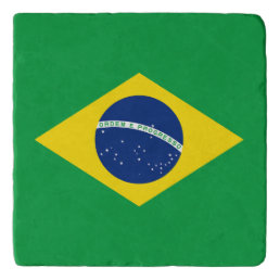 Patriotic Brazil Flag Trivet