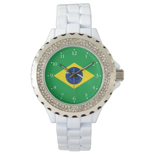 Patriotic Brazil Flag Watch