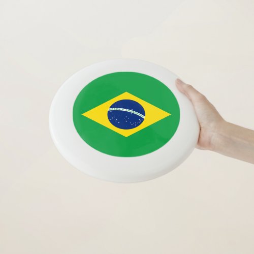 Patriotic Brazil Flag Wham_O Frisbee