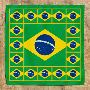 Patriotic Brazilian Flag Bandana, fashion Brazil Bandana