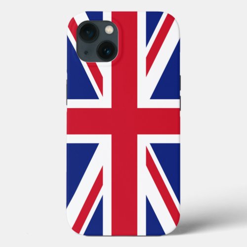 Patriotic British Union Jack Flag iPhone 13 Case