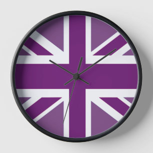Patriotic British Union Jack Flag Clock