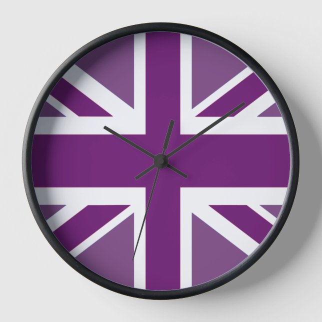 Patriotic British Union Jack Flag Clock (Front)