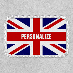 Patriotic British Union Jack flag custom velcro Patch