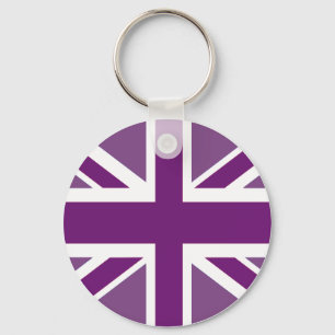 Patriotic British Union Jack Flag Keychain
