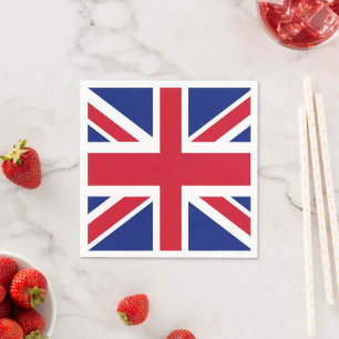 Patriotic British Union Jack Flag Napkin