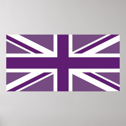 Patriotic British Union Jack Flag Poster