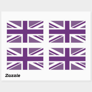 Patriotic British Union Jack Flag Rectangular Sticker