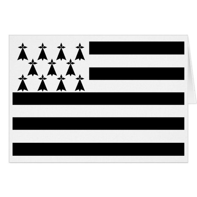 Patriotic Brittany Flag Cards (Front Horizontal)