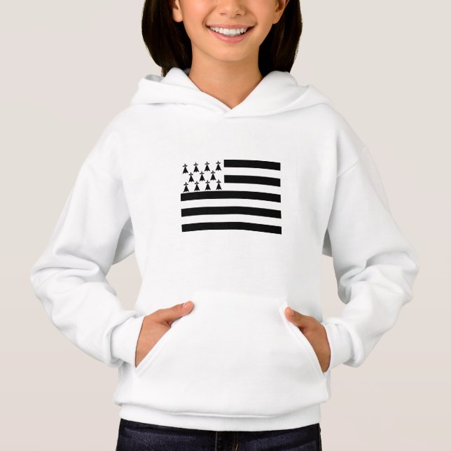 Patriotic Brittany Flag Hoodie (Front)