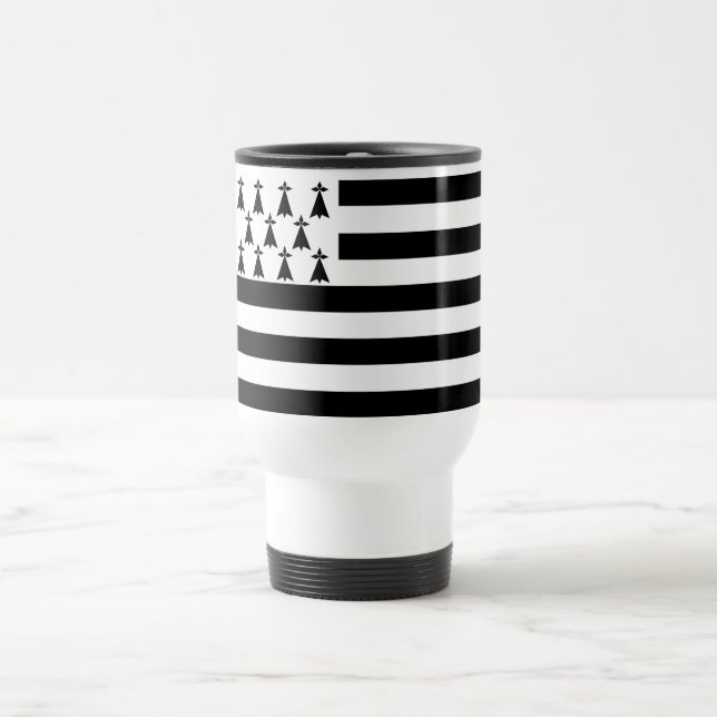 Patriotic Brittany Flag Travel Mug (Center)