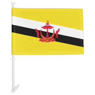 Patriotic Brunei Car Flag