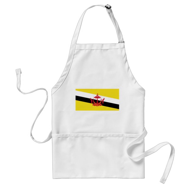 Patriotic Brunei Flag Adult Apron (Front)
