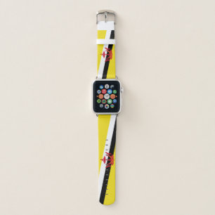 Patriotic Brunei Flag Apple Watch Band