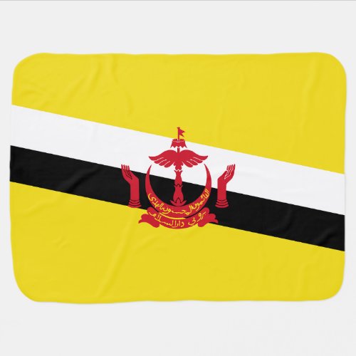 Patriotic Brunei Flag Baby Blanket