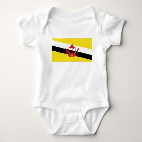 Patriotic Brunei Flag Baby Bodysuit