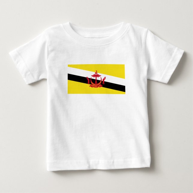 Patriotic Brunei Flag Baby T-Shirt (Front)