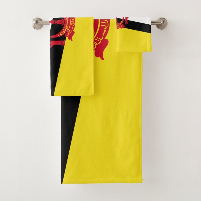 Patriotic Brunei Flag Bath Towel Set (Insitu)