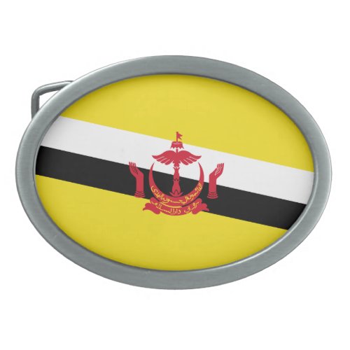 Patriotic Brunei Flag Belt Buckle