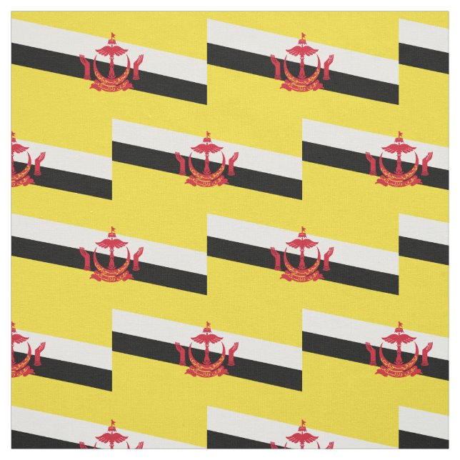 Patriotic Brunei Flag Fabric (Swatch)